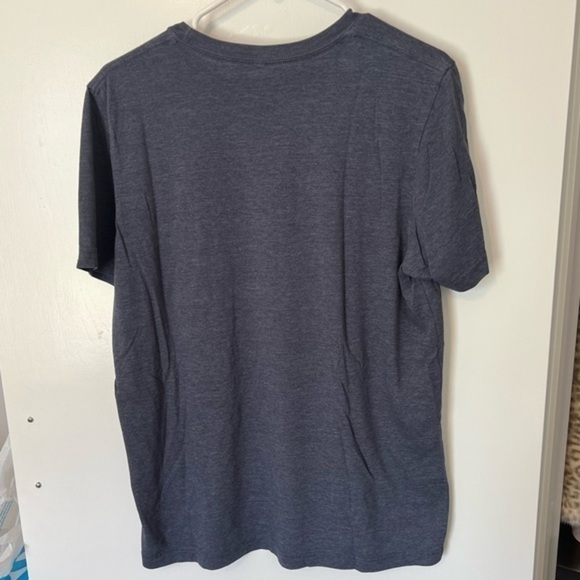 OKC Large Thunder Basketball Blue Heather T-shirt - Picture 3 of 7